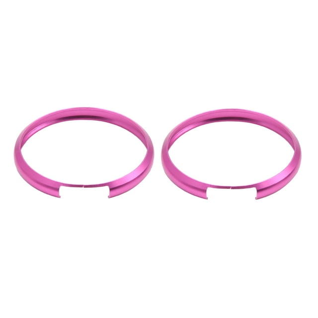 2Pcs círculo Embellecedor Llave de Coche Círculo Decorativo Morado