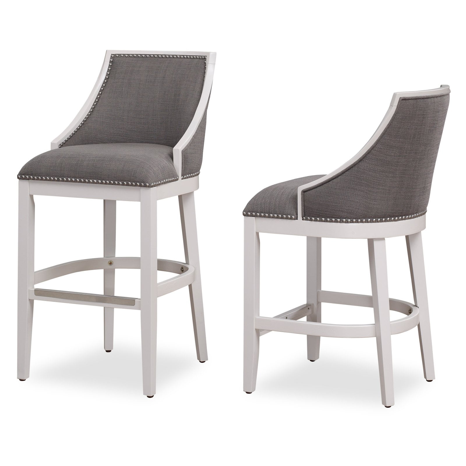 American Woodcrafters Gilford Bar Stool, Gray