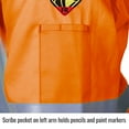 Revco JF1012OR 30" HiVis 9 oz. Flame Resistant Cotton Welding Jacket