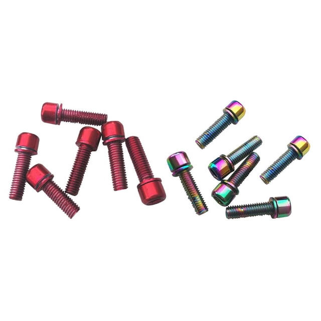 12 piezas de tornillos hexagonales para bicicleta de carretera Macarena M5x18