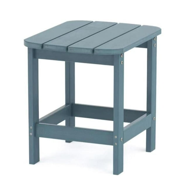 Tanfly Teal Side Table 100% Weather-Resistant Polycarbonate, UV Protected, Indoor & Outdoor Use