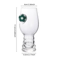 thumbnail image 2 of Creative Soccer Ball Glass Set, Pilsner Glassware with Colorful Football Design, Sports Themed Drinking Glasses for , Parties, and Gift Use(A,419.9ML / 14.2Oz), 2 of 7