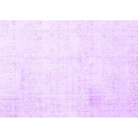 Ahgly Company Indoor Rectangle Persian Purple Traditional Area Rugs, 5' x 7'