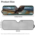 thumbnail image 7 of Yuyamidu Eagle Windshield Sun Shade for Jeep Wrangler JL JLU & Jeep Gladiator, Boho Flowers Front Window Sun Visor Blocks UV Rays Sunshade, 7 of 7