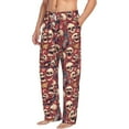 thumbnail image 2 of Balery Skull record Guitar music print Men's Pajama Pants,Ultra Lightweight Pjs,Lounge Pant-XX-Large, 2 of 9