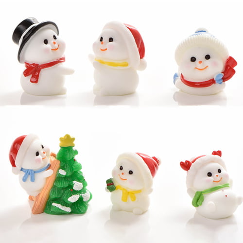 IMIKEYA 200 Pcs Mini Snowman Mini Accessories Phone Case  Accessories Playset Accessories Christmas Snowman Decor Snowman Figurines  Christmas Decorations Toy Resin Three-Dimensional : Home & Kitchen