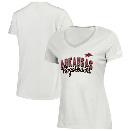 - Arkansas Razorbacks Russell Women's Arch T-Shirt - White