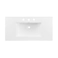 thumbnail image 2 of Pemberly Row 36" Wood & Rattan Bathroom Vanity in Black/White, 2 of 16