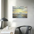 thumbnail image 3 of ARISTURING Office Abstract Framed Wall Art: Large Modern Gold River Textured Painting Bright Landscape Canvas Artwork Contemporary Glitter Gold Foil Picture Ready to Hang  20x16 inch, 3 of 4