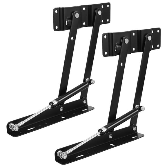 HOMEMAXS 2Pcs Folding Lift Up Rack Coffee Table Lifting Rack Metal Lift And Up Hinge Spring Rack Desk Table Bracket