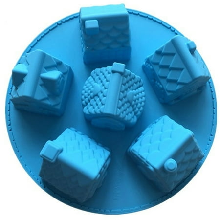 

Newway Silicone 3D Christmas Gingerbread House Cake Mold Chocolate House Baking Decoration Biscuit Baking Pan Mold