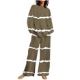 thumbnail image 2 of Puntoco Conjunto de pantalones y manga larga estampados a la moda para mujer, conjunto informal de dos piezas, liquidación Puntoco Puntoco-2241, 2 of 5