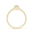 thumbnail image 2 of ANGARA Natural Diamond Halo Engagement Ring in 14K Yellow Gold for Women (Size-5x3mm| Color-I-J| Clarity-I1-I2) | April Birthstone, Anniversary, Jewelry Gift for Women | Natural Diamond Ring, 2 of 8