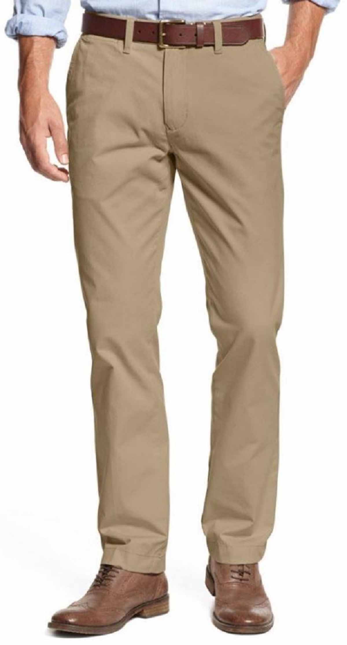 Tommy Hilfiger Mens Tailored Fit Chino Pants (Mallet, 34x32) - Walmart.com