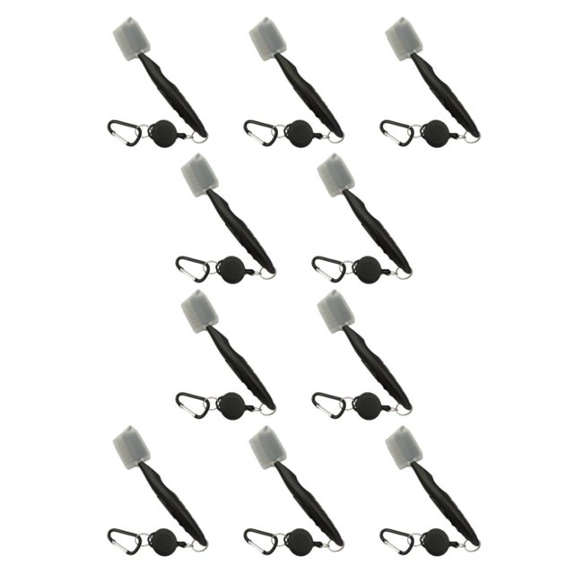 Cepillo para palos de Golf Naiovety 10Conjunto Negro con tapa