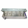 thumbnail image 2 of TECHTONGDA Electric Commercial Bain-marie Buffet Food Warmer Steam Table with Glass Guard 5-Pan 6" Deep Pan, 2 of 6