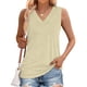 thumbnail image 3 of Pantalones cargo para mujer,Camiseta sin mangas con cuello en V para mujer, camiseta de poliéster transpirable, camisa informal holgada para verano, sopatenor, 3 of 6