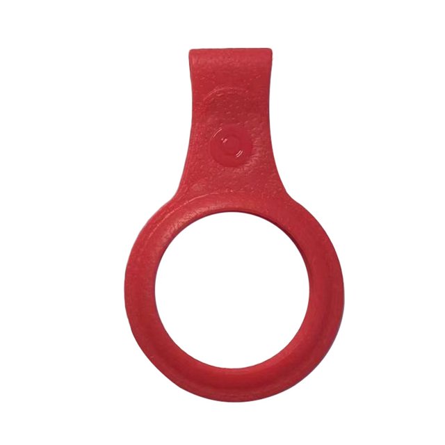 Tracker Case Anti-lost Locator Cover TPU Portable Protector Key Ring Replacement for Airtags Orange
