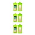 thumbnail image 2 of bedienty PVC Phone Waterproof Bag 3-layer Sealed Universal Solid Screen Replacement Drifting Beach Pouch Accessories Green 3Set, 2 of 6