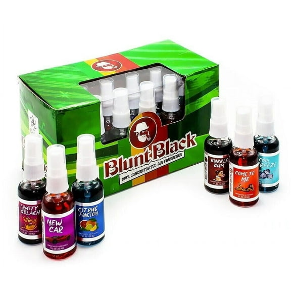 BLuntBLACK100% Concentrated Air Freshener SPRAY Home Car, Lot of 36