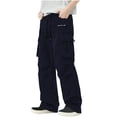 thumbnail image 1 of Weiqiqre Mens Work Pants Workout Joggers Stretch Sweatpants Hiking Drawstring Tactical Pants with Multi Pockets,Size M, 1 of 2