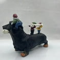 thumbnail image 3 of Moocorvic Funny Dachshund Gnome Statue, Resin Christmas Garden Decor Indoor/Outdoor Garden Dog Gnome Sculpture for Patio, Yard or Lawn, 3 of 6
