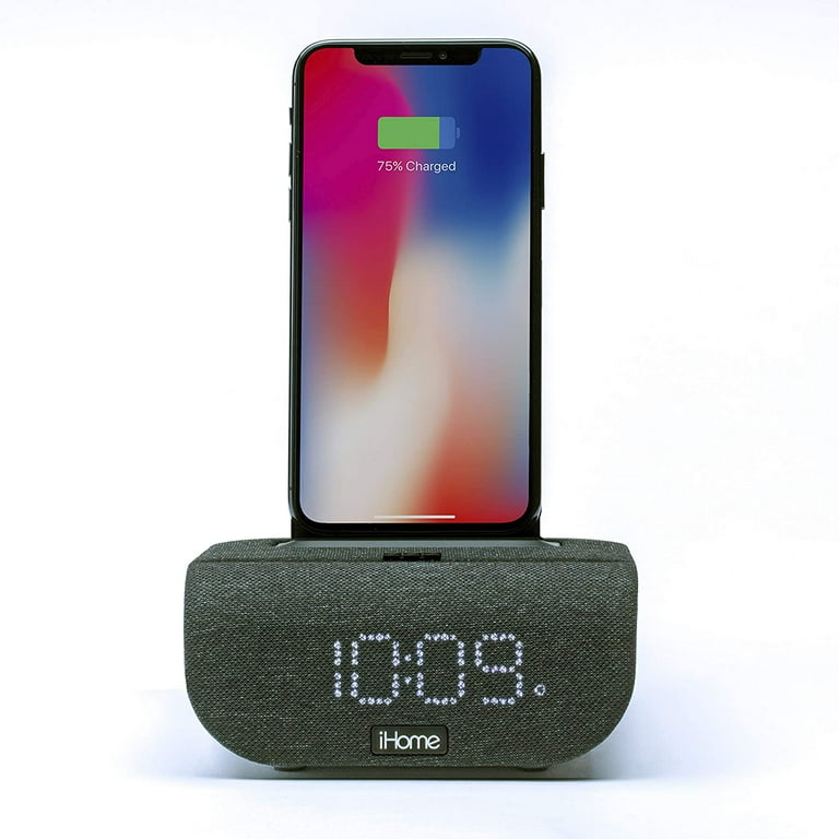 IHome Qi Timebase Charging Stand Speaker , Bluetooth popular Alarm Clock