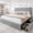 Bluish grey, variant on Breltam Upholstered Platform Bed with Storage, Queen Bed with Headboard, Dark Grey