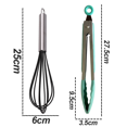 thumbnail image 2 of Juego de utensilios de cocina, juego de utensilios de cocina antiadherentes resistentes al calor de silicona, herramientas de cocina, 2 piezas, 2 of 5