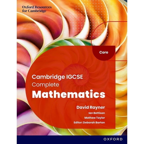 Cambridge IGCSE Complete Mathematics Core Student Book 6th E, (Paperback)