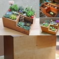 thumbnail image 2 of Wooden Flower Garden Succulent Plant Pot Retro Storage Box Office Decor (3, 2 of 6