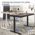 thumbnail image 4 of FLEXISPOT Q8 55"x28" Wireless Charging Dual Motors Standing Desk with Drawers, Dark Bamboo Top Height Adjustable Desk with Cable Management Tray, 4 of 9