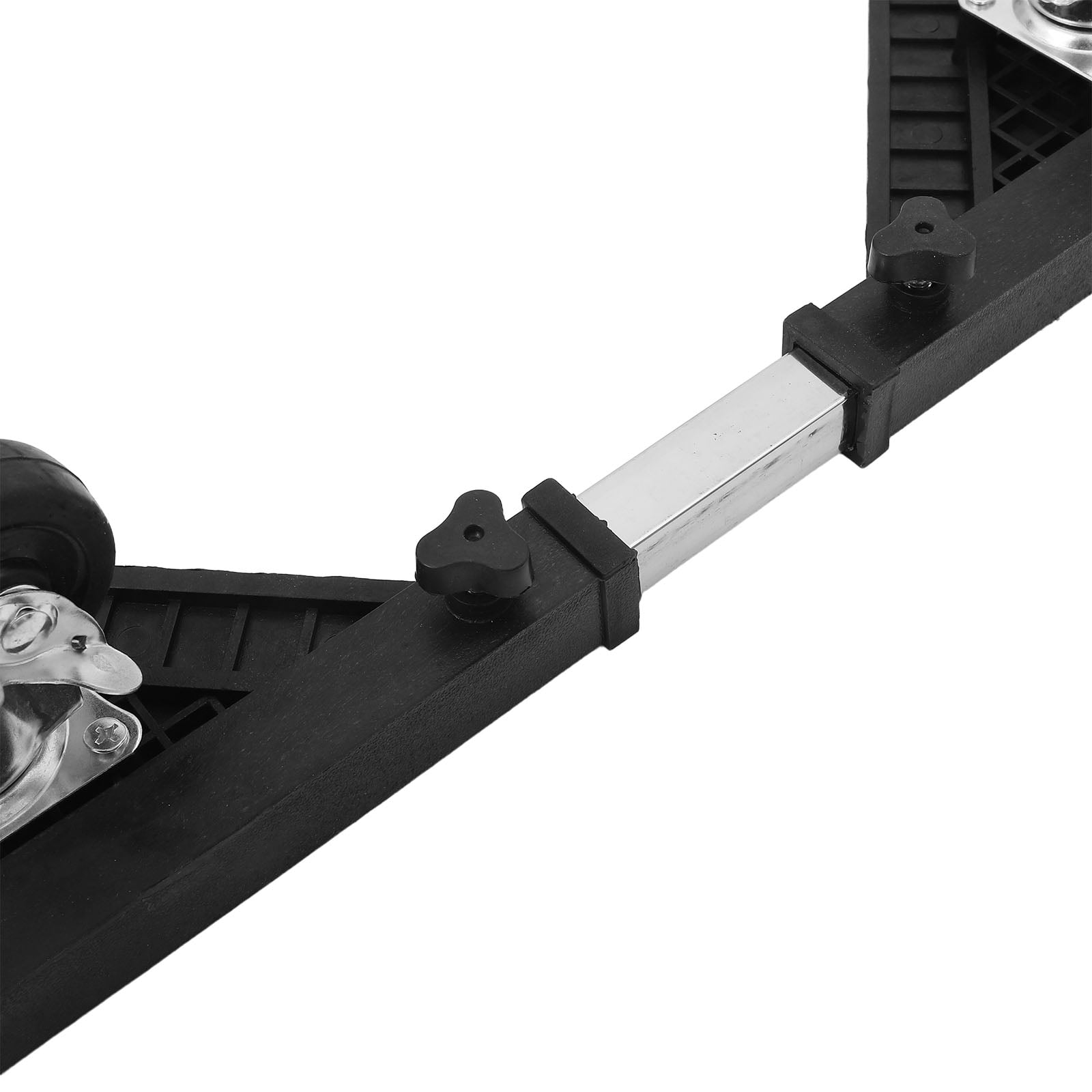 OUNONA Adjustable Refrigerator Base Stand with Stainless Steel Frame and Smooth Rolling Wheels for Easy Mobility