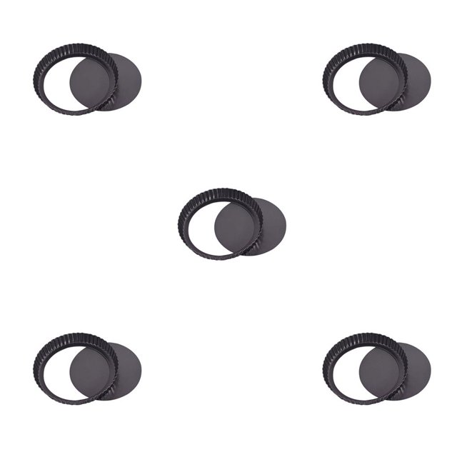 Ounissouiy Molde para Tartas, molde inferior extraíble para pasteles, Kits de utensilios para hornear de acero al carbono, accesorios simples Type2 NO2