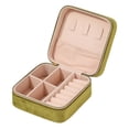 thumbnail image 1 of Jeyry Box Organizador de joyas de joyería Caja de almacenamiento de cajas de anillo de escaparate para pulseras Pendientes de collar de pulsera Boda verde, 1 of 8