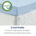 thumbnail image 4 of Roost Sleep 3-Inch Full Cool Essential Gel Memory Foam Mattress Topper, Free Breathable Cover, 4 of 11