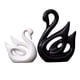 thumbnail image 5 of Cisnes de cerámica para parejas en estatuas de cisnes blancas y negras, centro de mesa decorativo elegante para decoración para sala de estar,, 5 of 9