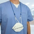 thumbnail image 6 of 5 Pack - Adjustable Length Face Mask Lanyard - Handy & Convenient Mask Holder & Hanger - Comfortable Around The Neck Facemask Rest & Ear Saver - Easy On & Off by Specialist ID (Royal Blue), 6 of 8