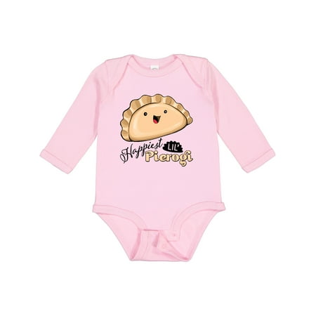 

Inktastic Happiest Lil Pierogi Boys or Girls Long Sleeve Baby Bodysuit