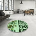 thumbnail image 3 of Ahgly Company Indoor Rectangle Patterned Light Green Area Rugs, 8' x 12', 3 of 6