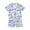 Light Blue, variant on Summer Girl Pajamas Kids Toddler Baby Girl Pajamas Set Girls Roller Preppy Button Down Shorts Summer Pjs (Purple,Size 6-12 Months)