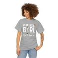 thumbnail image 2 of Play like Girl try to keep up for Clark 22 Basketball fan Unisex Cotton Tee, 2 of 7