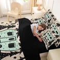 thumbnail image 4 of Castle Fairy Whimsical Camper Bedding Comforter Set 7 Pieces for Kids, Woodland Star Graphic Full Bedding Set for Bedroom, Khaki Dark Gray,Black Reversible, 4 of 7