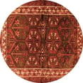 thumbnail image 1 of Ahgly Company Indoor Round Persian Orange Traditional Area Rugs, 4' Round, 1 of 1