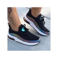 thumbnail image 1 of Tenmix Women Mesh Breathable Trainers Lace Up Running Sneakers Reflective Comfy Wedge Shoes Size 4.5-11, 1 of 9