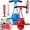 Blue, variant on Balance Jumping Ball, Pogo Ball with Handle and Pump for Beginners & Adults, Up to 600lb, Silent Design, Fun Challenge Indoor Outdoor Bounce Toys, for Balance/Coordination/Fitness - Blue