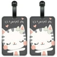 thumbnail image 1 of Purrfect Day - Luggage ID Tags / Suitcase Identification Cards - Set of 2, 1 of 5