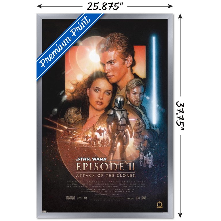 24X36 Star Wars: Attack Of The Clones - One Sheet Wall Poster, 24