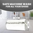 thumbnail image 2 of Shoe Washing Machine Bag, Laundry Footwear Bag for Washer and Dryer, Reusable 2pc Cleaning Bags for Sneakers & Tennis Shoes, 360° Deep Clean for All Types with Self-Locking Invisible Zipper, 2 of 4