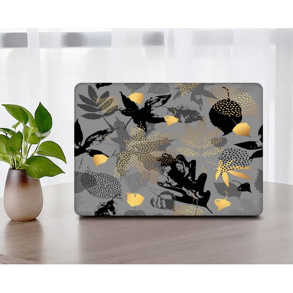KSK KAISHEK Hard Shell Only for MacBook Air 13.6 inchs m2( Touch Bar, 2022.0) + Black Keyboard Cover Model A2681, Type C Flowers 364